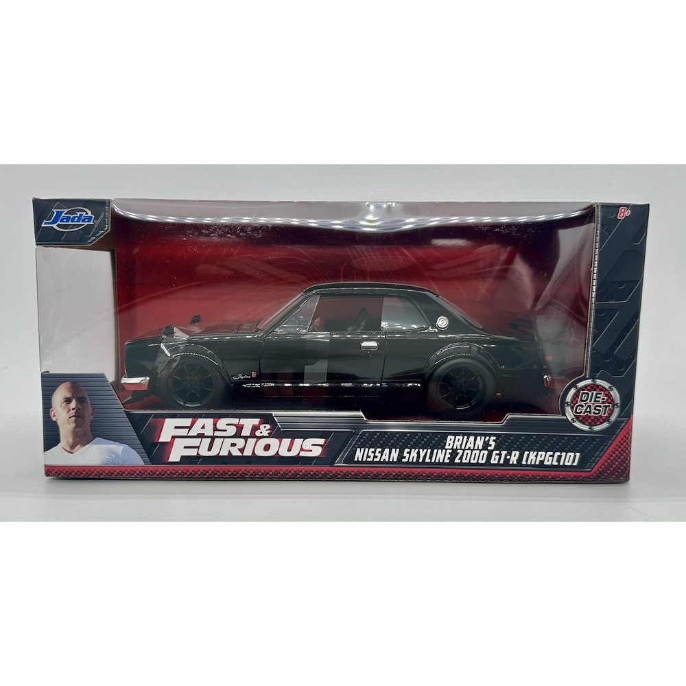 Jada Fast & Furious Brian's Nissan Skyline 2000 GT-R KPGC10 1:24 NEW
